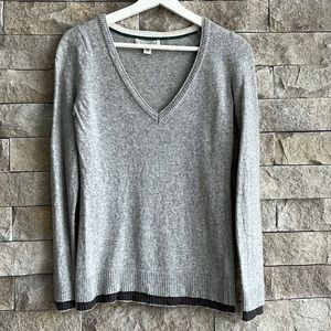 Banana Republic grey Italian wool sweater